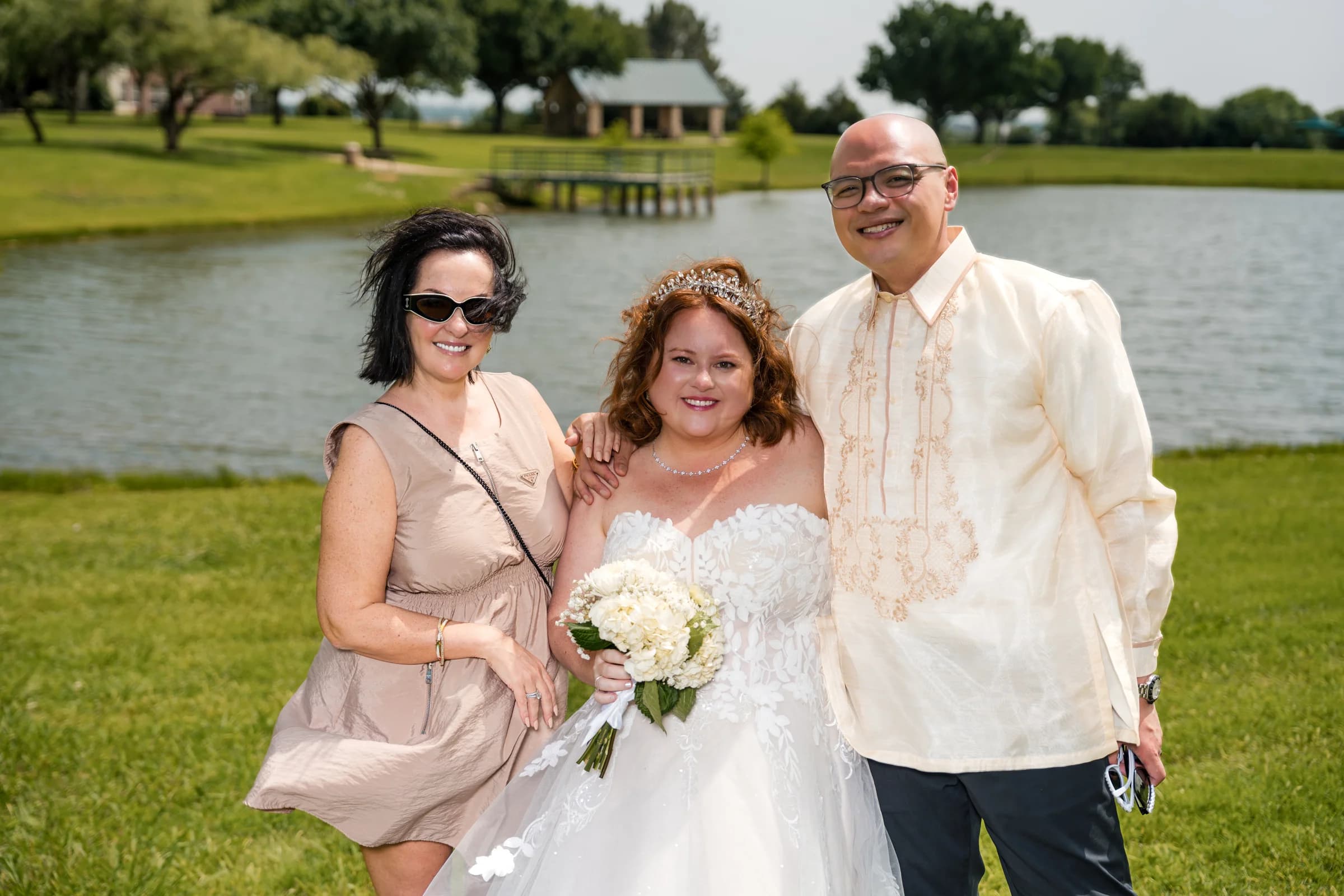 Relaxed couple portrait at estate grounds