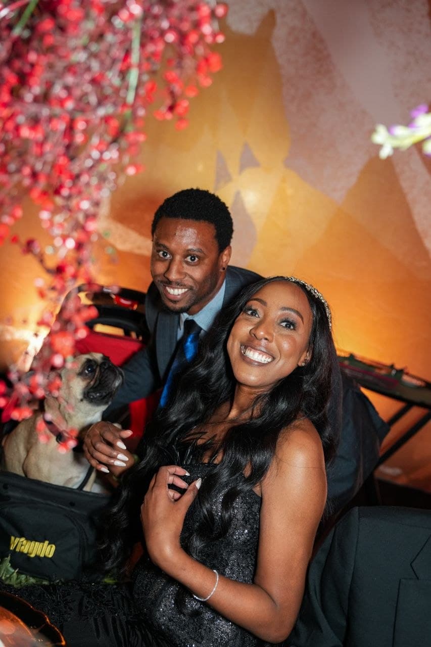 Wedding guest portrait at Dallas hotel reception